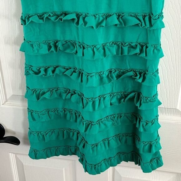 Hanna Andersson Green Ruffle Dress Sz 120 (US 6/7) - Picture 11 of 15